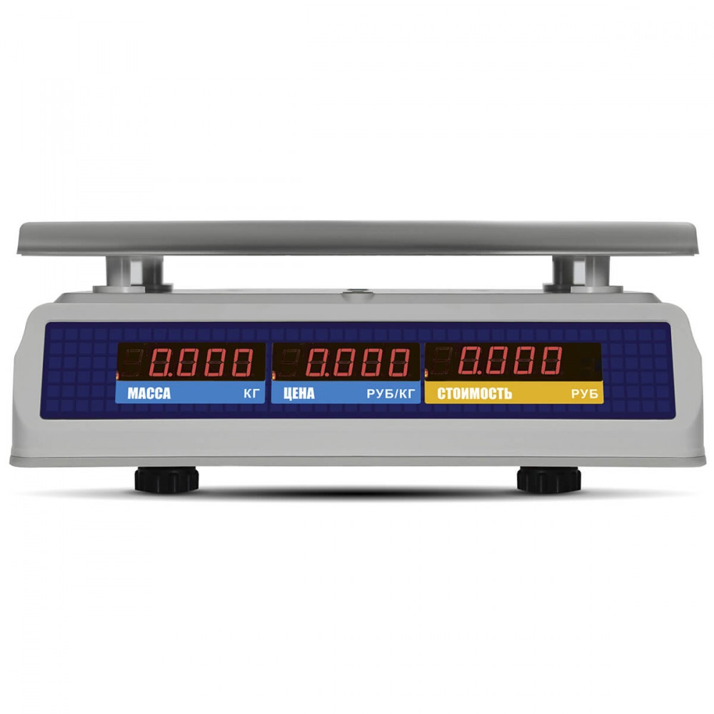 Торговые настольные весы M-ER 329 AC-32.5 IP68 "Fisher" LED