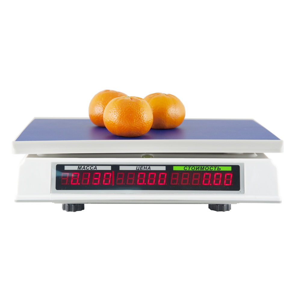 Торговые настольные весы M-ER 326 AC-15.2 "Slim" LED Белые